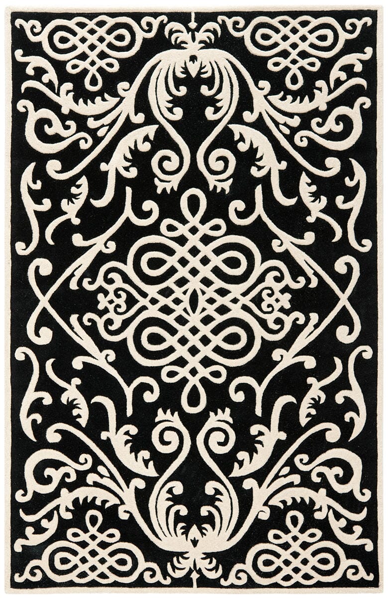 Safavieh Soho Soh120A Black / Ivory Rugs.