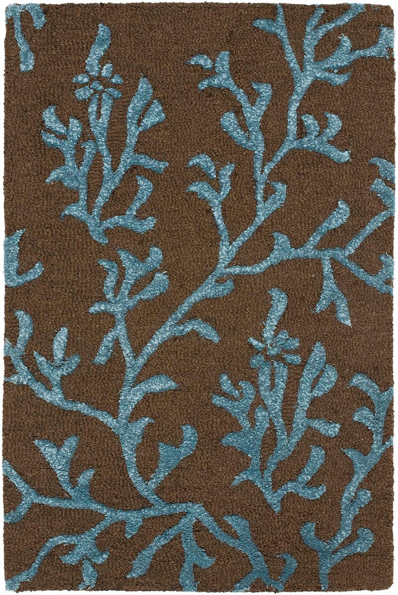 Safavieh Soho Soh214B Brown / Light Blue Rugs.