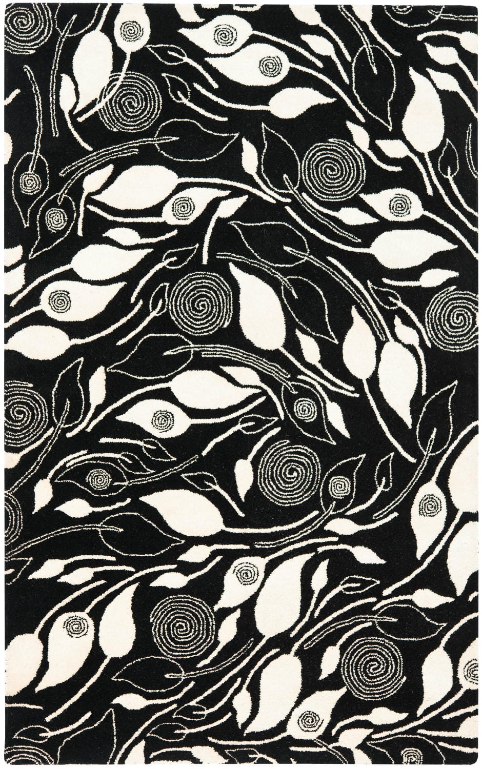 Safavieh Soho Soh217B Black / Ivory Rugs.