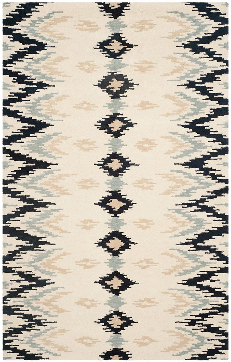 Safavieh Soho Soh339A Ivory / Dark Grey Rugs.