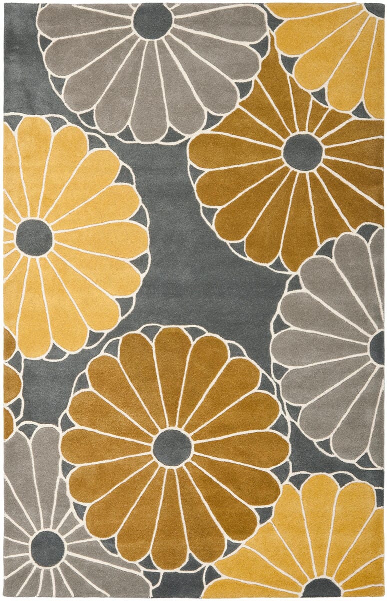 Safavieh Soho Soh705A Grey / Yellow Rugs.