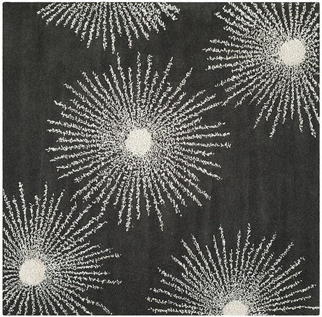 Safavieh Soho Soh712H Charcoal / Ivory Rugs.