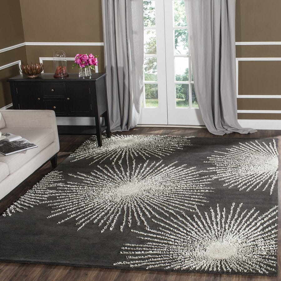 Safavieh Soho Soh712H Charcoal / Ivory Rugs.