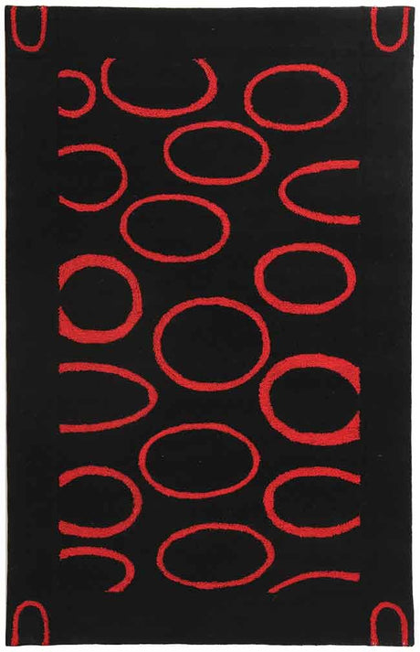 Safavieh Soho Soh714B Black / Red Rugs.