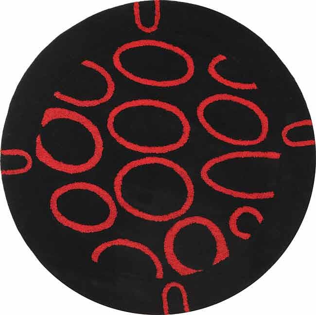 Safavieh Soho Soh714B Black / Red Rugs.