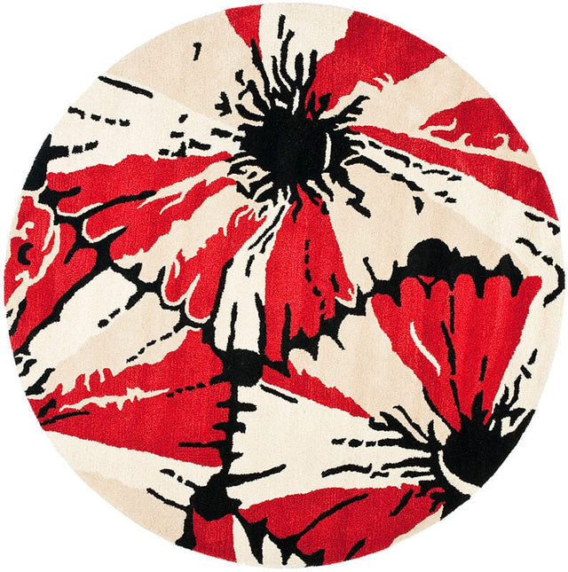 Safavieh Soho Soh729A Black / Red Rugs.