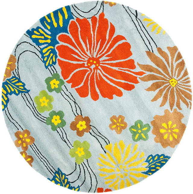 Safavieh Soho Soh738B Blue / Multi Rugs.