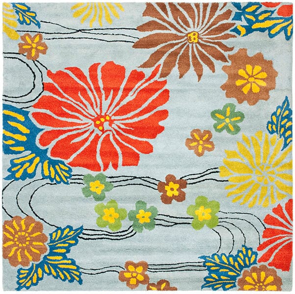 Safavieh Soho Soh738B Blue / Multi Rugs.