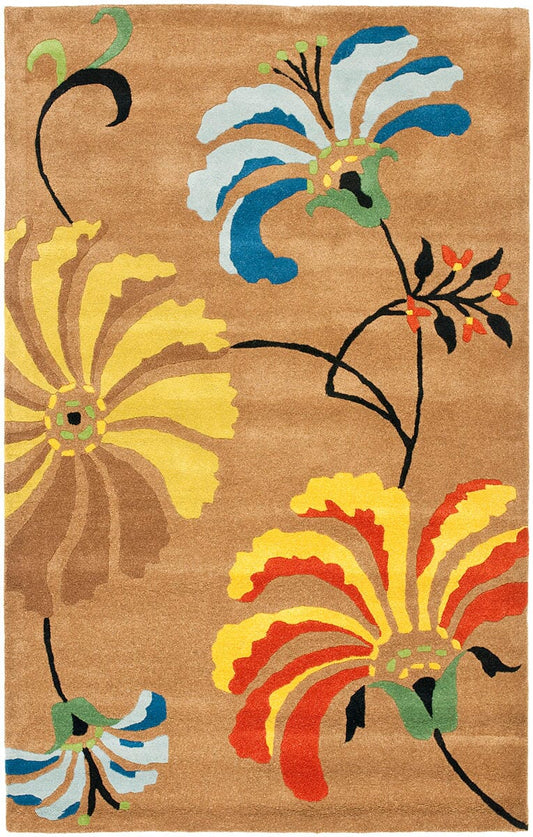Safavieh Soho Soh740A Brown / Multi Floral / Country Area Rug