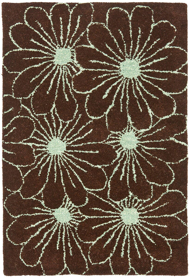 Safavieh Soho Soh768C Brown / Teal Rugs.