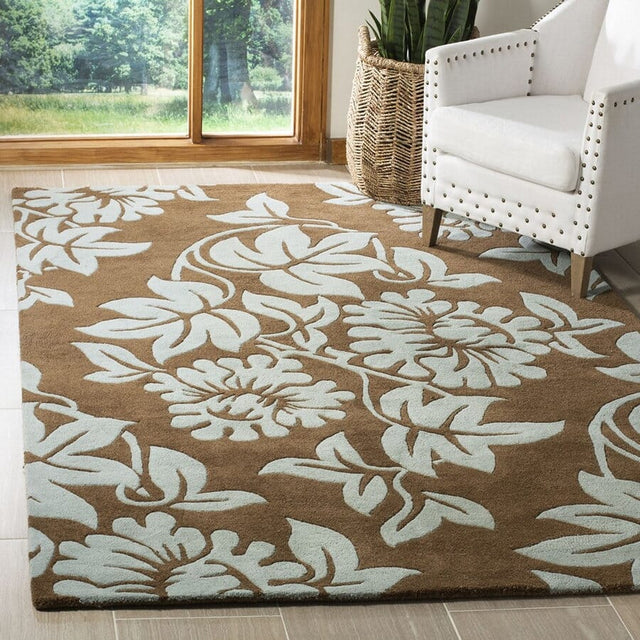 Safavieh Soho Soh770B Light Brown / Blue Rugs.
