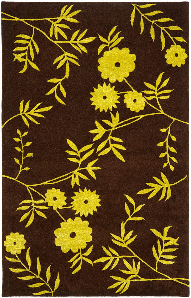 Safavieh Soho Soh774A Brown / Green Rugs.