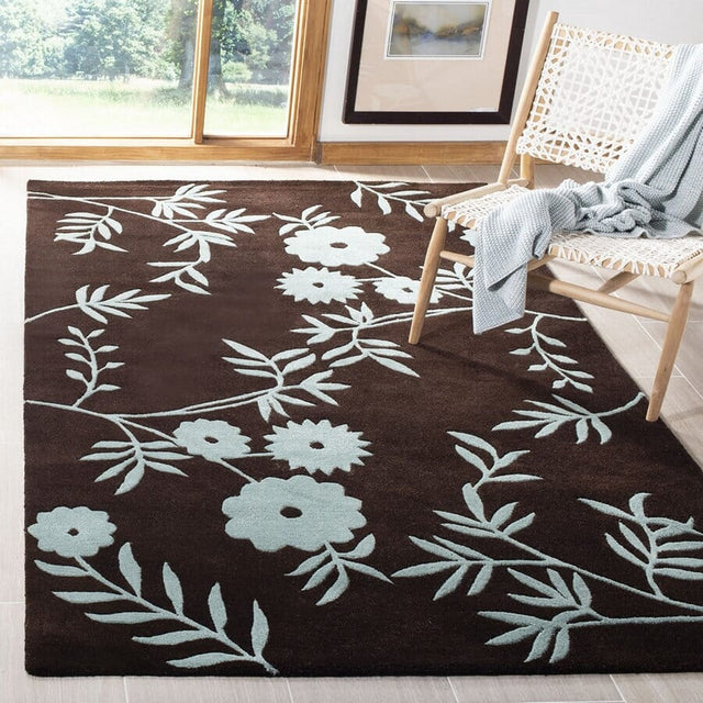 Safavieh Soho Soh774B Brown / Teal Rugs.