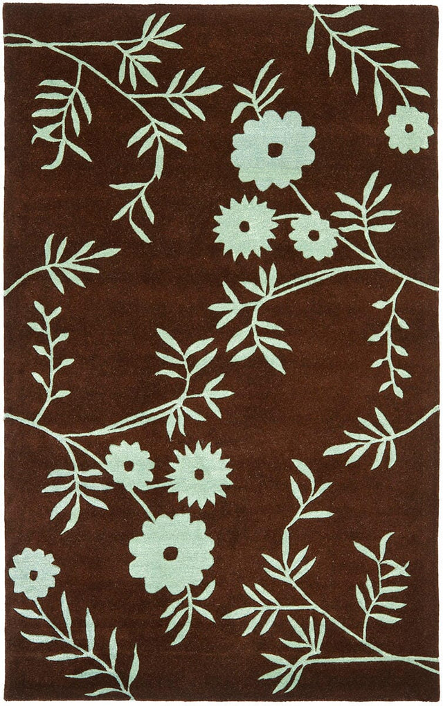 Safavieh Soho Soh774B Brown / Teal Rugs.