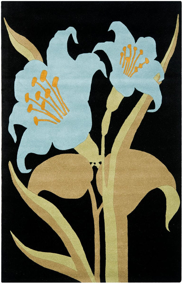 Safavieh Soho Soh792A Black / Blue Rugs.