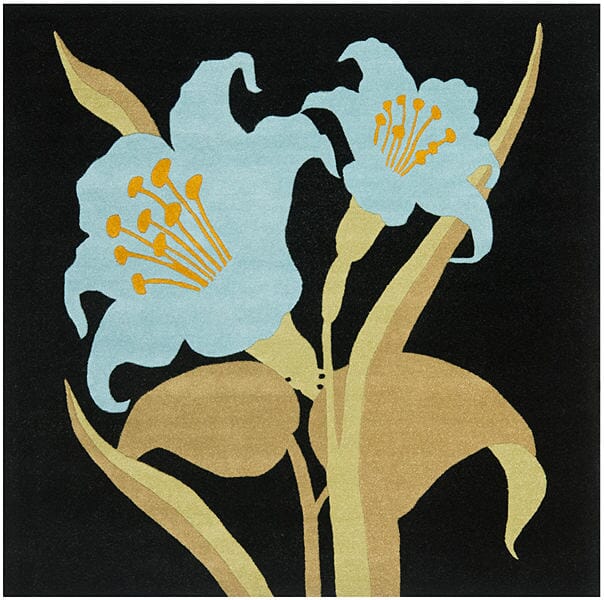 Safavieh Soho Soh792A Black / Blue Rugs.