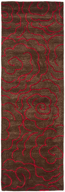 Safavieh Soho soh812d Chocolate / Red Rugs.