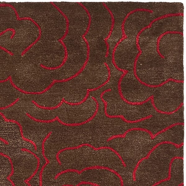Safavieh Soho soh812d Chocolate / Red Rugs.