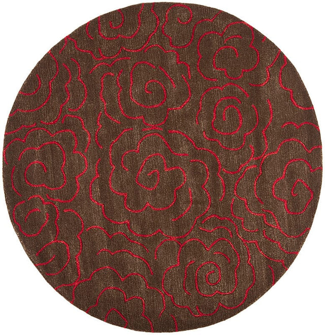 Safavieh Soho soh812d Chocolate / Red Rugs.