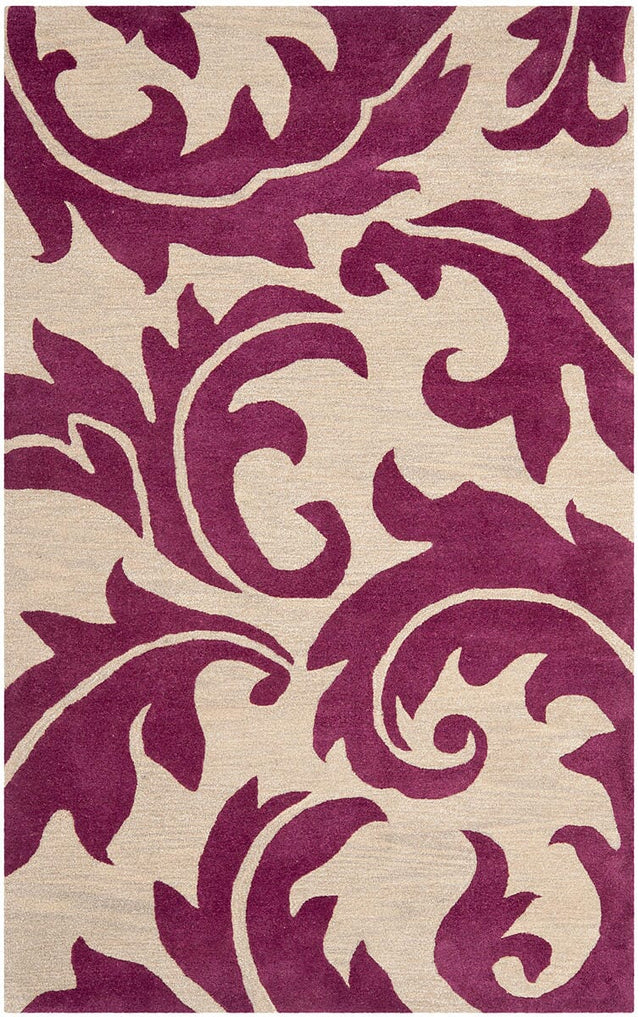 Safavieh Soho Soh841B Purple / Beige Rugs.