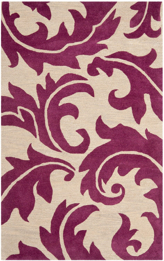 Safavieh Soho Soh841B Purple / Beige Rugs.