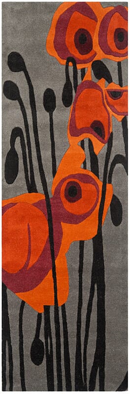 Safavieh Soho Soh853B Grey / Orange Rugs.