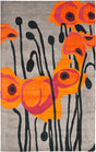 Safavieh Soho Soh853B Grey / Orange Rugs.