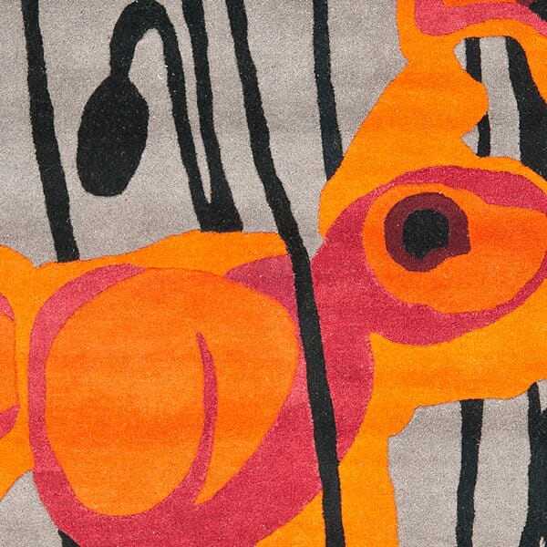 Safavieh Soho Soh853B Grey / Orange Rugs.