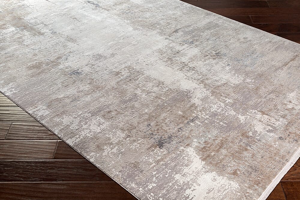 Surya Solar Sor-2300 Taupe, Medium Gray, White Rugs.