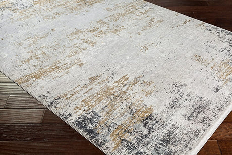 Surya Solar Sor-2302 Medium Gray, Taupe, Bright Yellow Rugs.