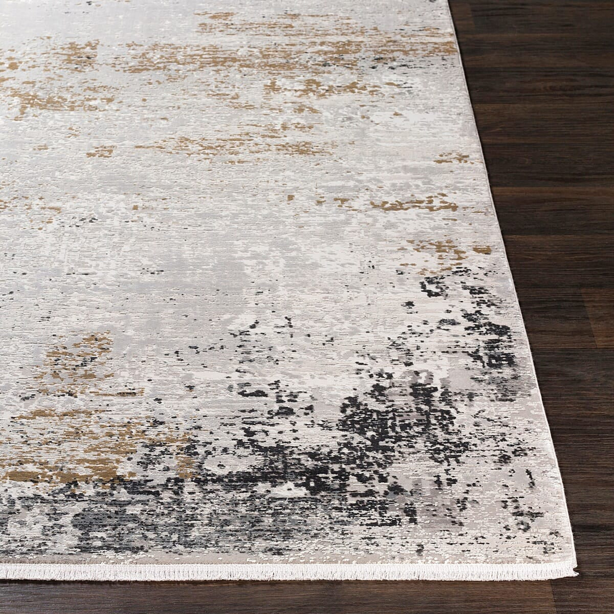 Surya Solar Sor-2302 Medium Gray, Taupe, Bright Yellow Rugs.