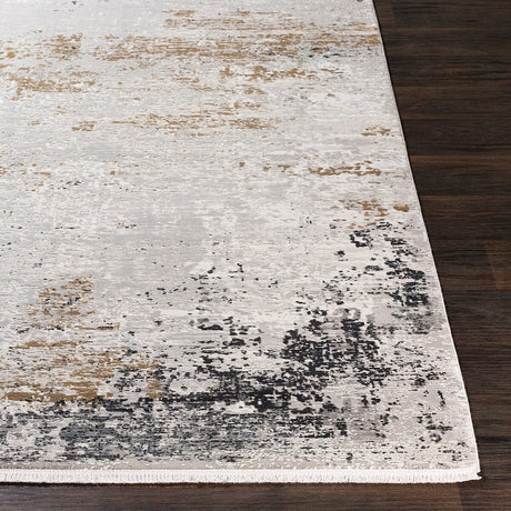 Surya Solar Sor-2302 Medium Gray, Taupe, Bright Yellow Rugs.