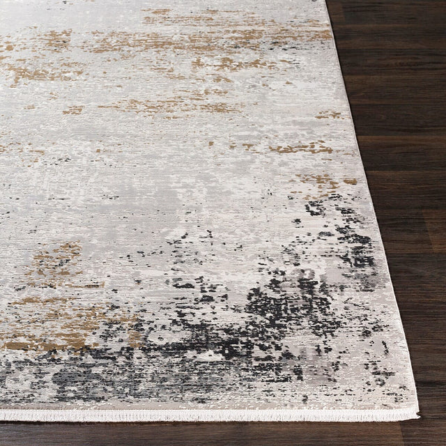 Surya Solar Sor-2302 Medium Gray, Taupe, Bright Yellow Rugs.