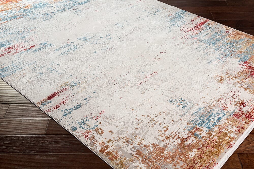 Surya Solar Sor-2303 Burnt Orange, Bright Yellow Rugs.