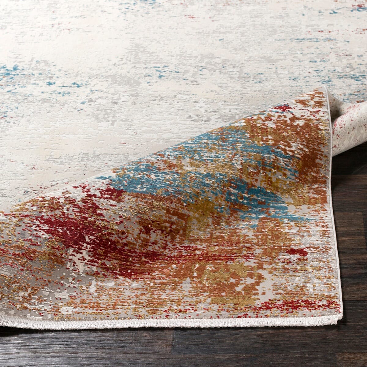 Surya Solar Sor-2303 Burnt Orange, Bright Yellow Rugs.