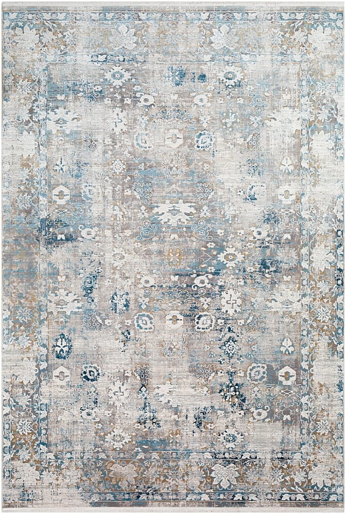 Surya Solar Sor-2307 Sky Blue, Dark Blue, Taupe Rugs.