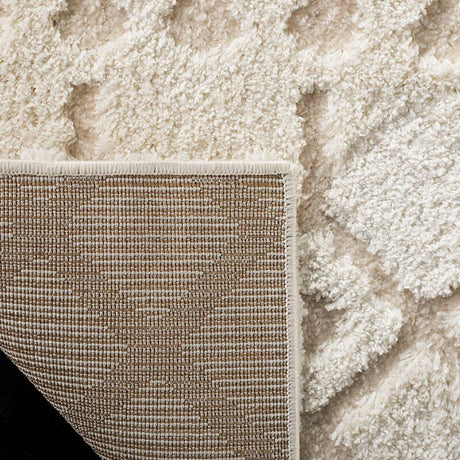 Safavieh Sparta Shag Spg509B Creme / Creme Rugs.