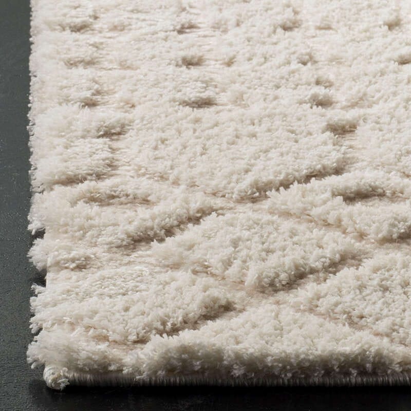 Safavieh Sparta Shag Spg509B Creme / Creme Rugs.