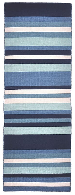 Liora Manne Sorrento Tribeca 6301/03 Blue, Ivory, Navy Striped Area Rug