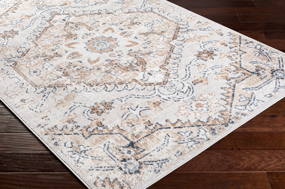 Surya St Tropez Srz-2314 Tan, Charcoal, Beige, Light Gray Rugs.