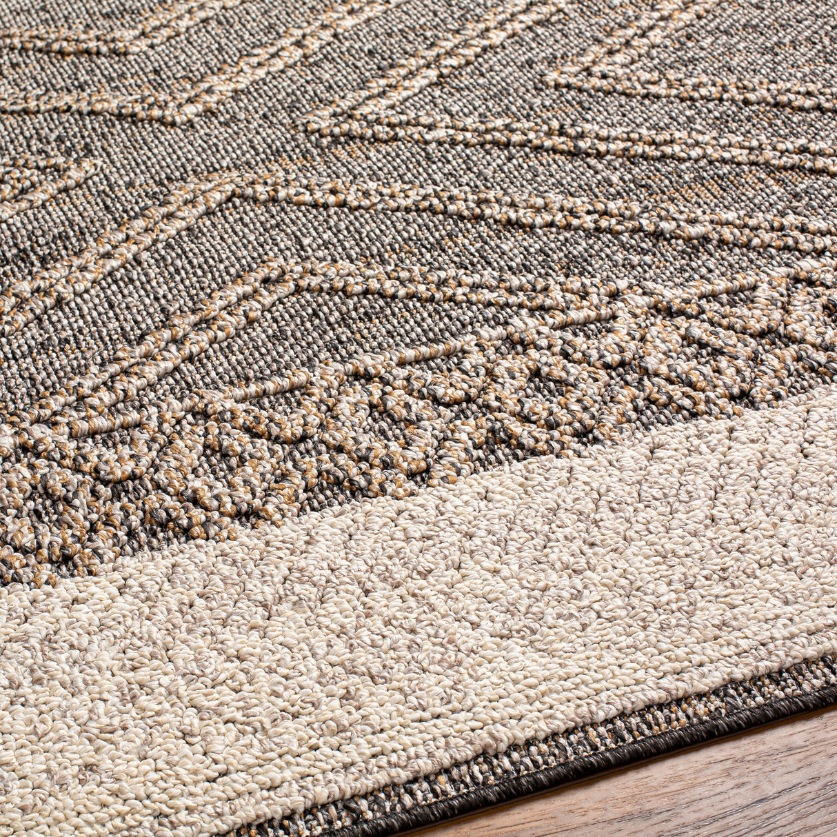 Surya Sarasota Sso-2301 Black, Taupe Rug.