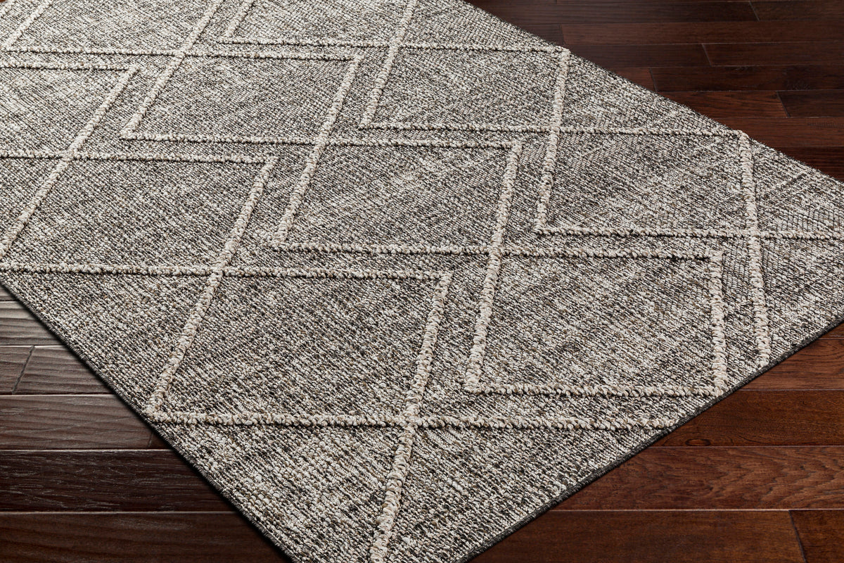 Surya Sarasota Sso-2306 Tan, Black Rug.