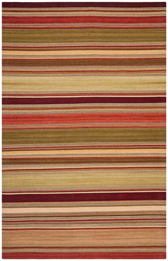 Safavieh Striped Kilim Stk313A Red Rugs.