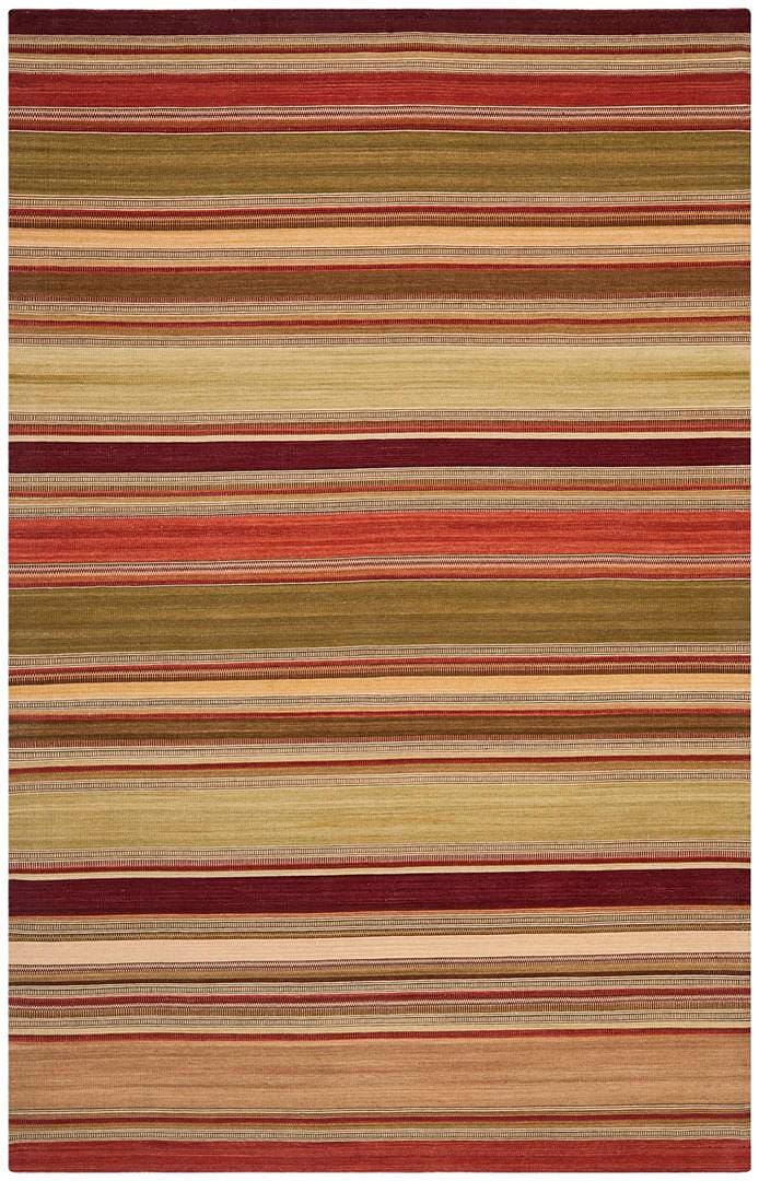 Safavieh Striped Kilim Stk313A Red Rugs.