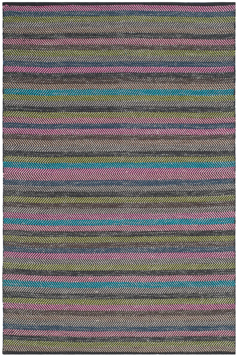 Safavieh Striped Kilim Stk421C Grey / Multi Rugs.