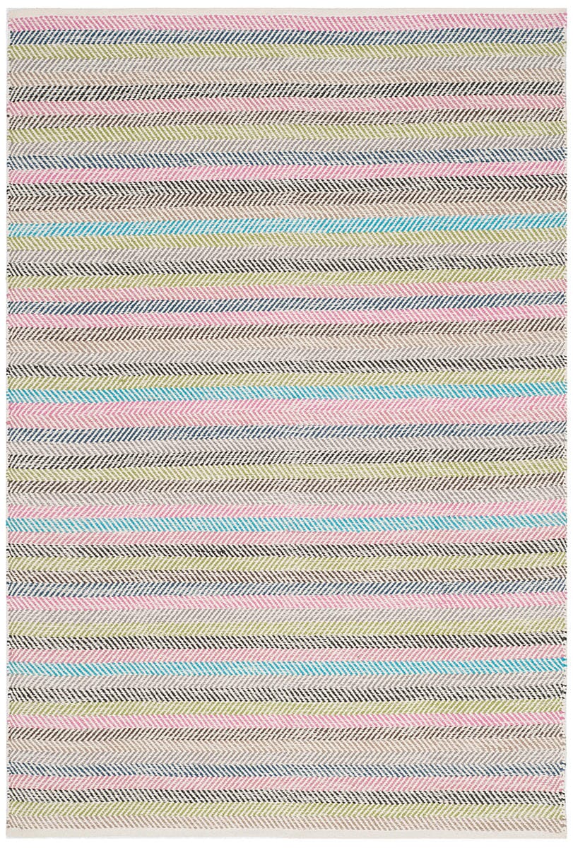 Safavieh Striped Kilim Stk421D Light Grey / Multi Rugs.