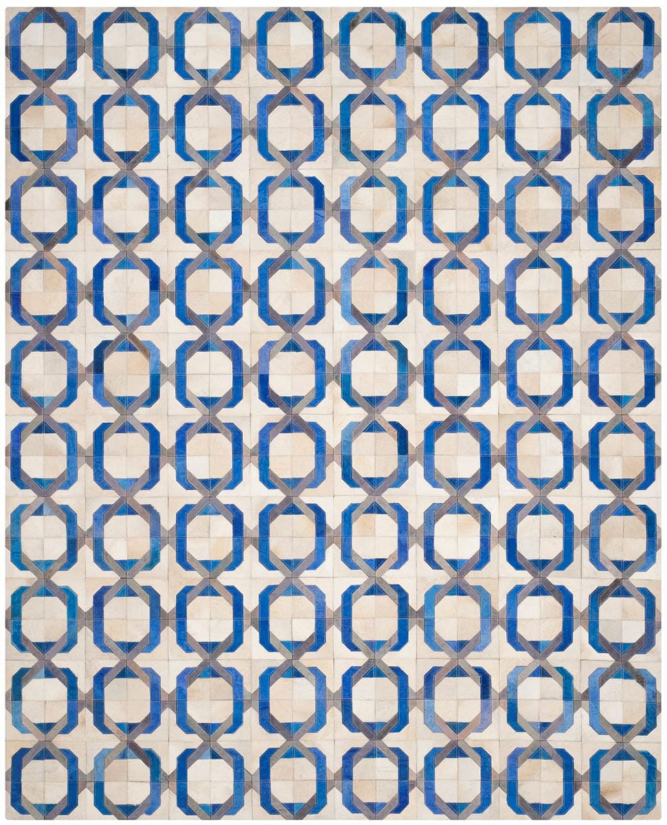 Safavieh Studio Leather Stl163A Ivory / Multi Rugs.