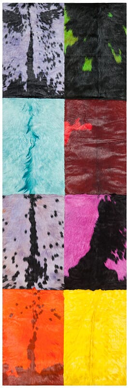 Safavieh Studio Leather Stl165A Black / Multi Rugs.