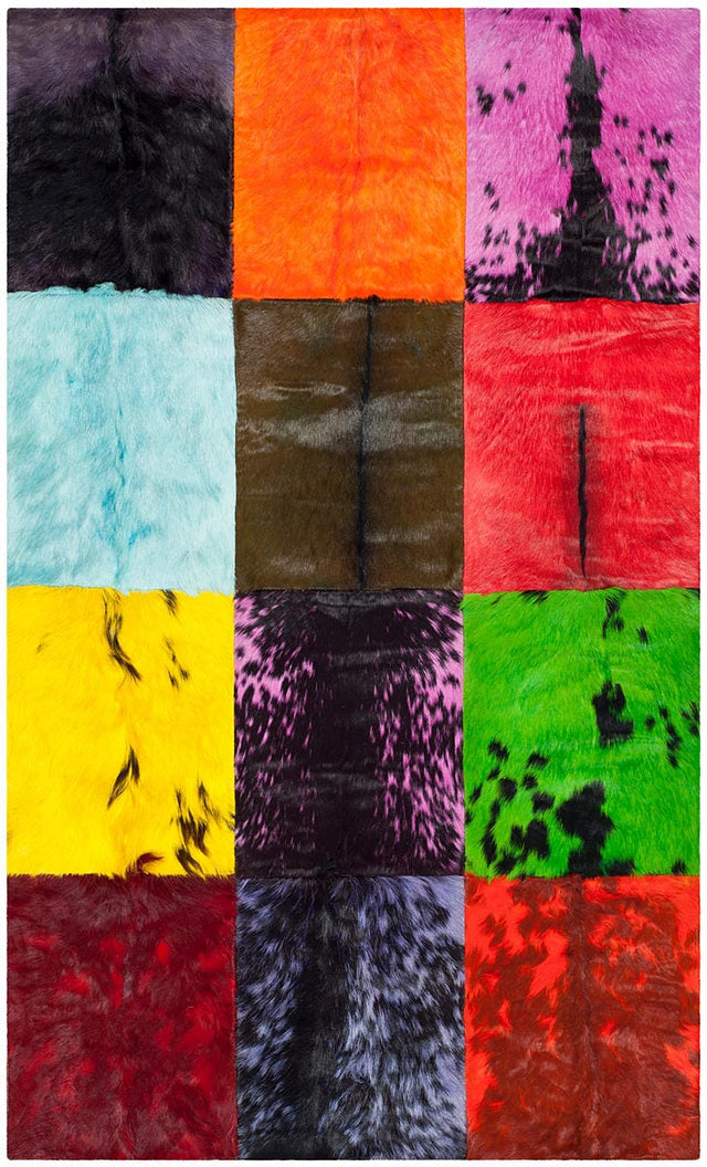 Safavieh Studio Leather Stl165A Black / Multi Rugs.