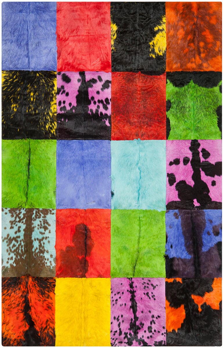 Safavieh Studio Leather Stl165A Black / Multi Rugs.